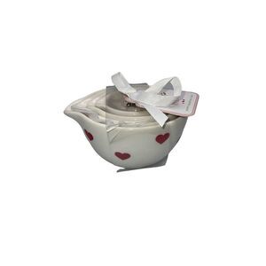 Terramoto Ceramic Heart Measuring Cups Set of 4